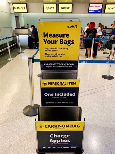 spirit airlines bag sizes